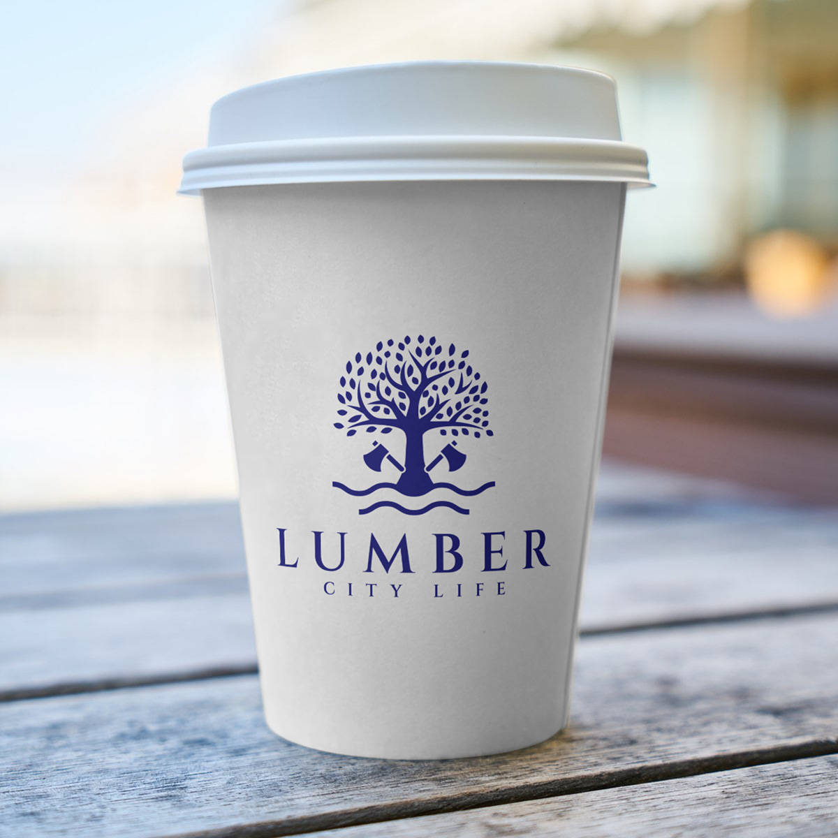 Coffee Cup Mockup for Lumber City Life