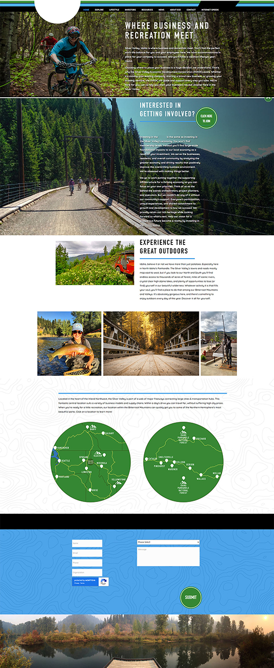 custom community website design and development