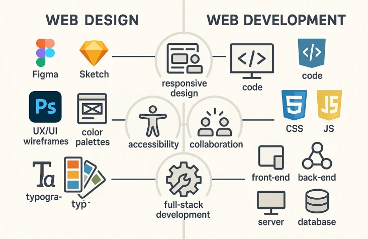 The Difference Between Web Design and Web Development